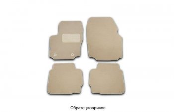Комплект ковриков в салон Element 5 шт. (текстиль) Hyundai Accent  2 LC (1999-2012) седан дорестайлинг (ТагАЗ) (бежевые)
