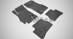 Износостойкие коврики в салон с рисунком Сетка SeiNtex Premium 4 шт. (резина) Hyundai Accent  2 LC (1999-2012) седан дорестайлинг (ТагАЗ)