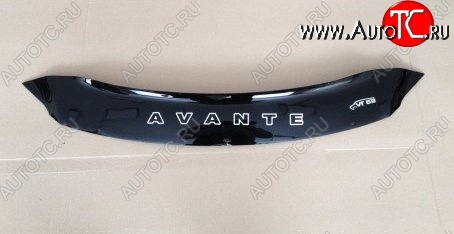 999 р. Дефлектор капота Russtal (короткий) Hyundai Avante (2010-2013)  с доставкой в г. Пермь