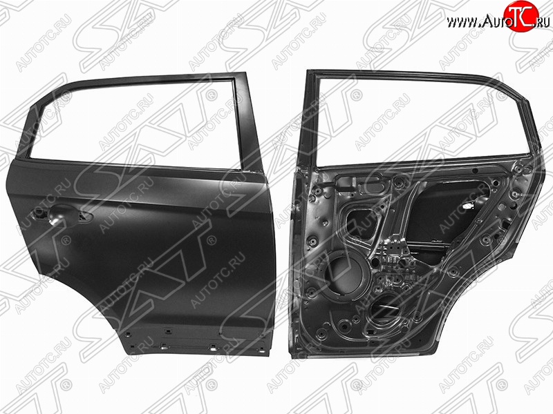 22 599 р. Правая дверь задняя SAT (Russian Type) Hyundai Creta GS дорестайлинг (2015-2019) (Неокрашенная)  с доставкой в г. Пермь