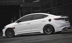 5 999 р. Накладка на задний бампер AD Zest Style Hyundai Elantra AD дорестайлинг (2016-2019) (Неокрашенная)  с доставкой в г. Пермь. Увеличить фотографию 3