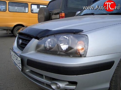 2 599 р. Дефлектор капота NovLine Hyundai Elantra XD седан дорестайлинг (2000-2003)  с доставкой в г. Пермь