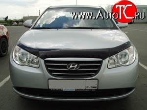 2 204 р. Дефлектор капота NovLine Hyundai Elantra HD (2006-2011)  с доставкой в г. Пермь