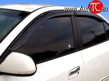 1 934 р. Дефлекторы окон (ветровики) Novline 4 шт Hyundai Elantra HD (2006-2011)  с доставкой в г. Пермь