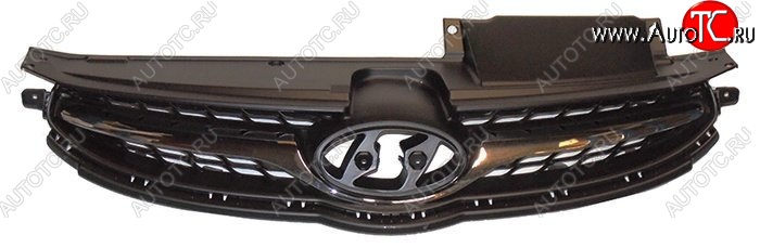 1 479 р. Решётка радиатора SAT Hyundai Elantra MD дорестайлинг (2010-2013) (Неокрашенная)  с доставкой в г. Пермь
