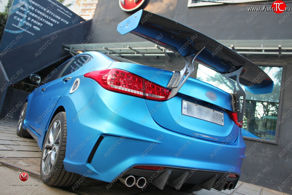 9 299 р. Задний бампер с диффузором M&S Version Hyundai Elantra MD дорестайлинг (2010-2013) (Неокрашенный)  с доставкой в г. Пермь