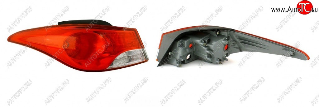 1 449 р. Фонарь BRIGHTROAD (внешний, левый) Hyundai Elantra MD дорестайлинг (2010-2013)  с доставкой в г. Пермь