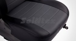 5 999 р. Чехлы для сидений SeiNtex (экокожа, серый цвет)  Hyundai Elantra  MD (2010-2016) дорестайлинг, рестайлинг (черный/серый)  с доставкой в г. Пермь. Увеличить фотографию 5