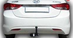 152 999 р. Фаркоп (седан) Лидер Плюс Hyundai Elantra MD дорестайлинг (2010-2013) (Без электропакета)  с доставкой в г. Пермь. Увеличить фотографию 2