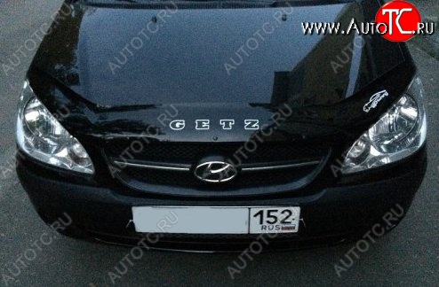 999 р. Дефлектор капота Russtal Hyundai Getz TB хэтчбэк 5 дв. рестайлинг (2005-2010)  с доставкой в г. Пермь