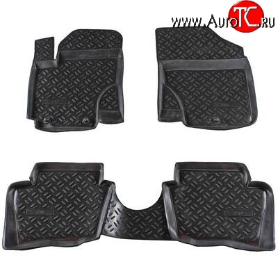 2 499 р. Комплект ковриков в салон Aileron 4 шт. (полиуретан)  Hyundai i20  PB (2008-2012) хэтчбэк дорестайлинг  с доставкой в г. Пермь