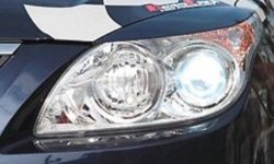 999 р. Реснички на фары CT v2 Hyundai I30 FD универсал рестайлинг (2010-2012) (Неокрашенные)  с доставкой в г. Пермь. Увеличить фотографию 2