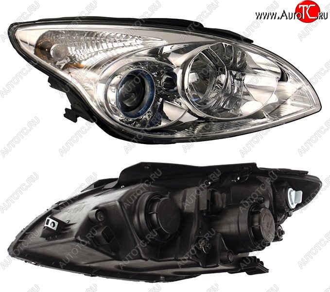 7 399 р. Правая передняя фара SAT Hyundai I30 FD хэтчбек дорестайлинг (2007-2010)  с доставкой в г. Пермь