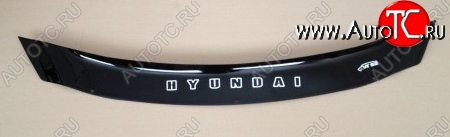 999 р. Дефлектор капота Russtal (короткий) Hyundai I30 2 GD дорестайлинг, хэтчбэк 5 дв. (2011-2015)  с доставкой в г. Пермь