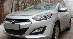 1 839 р. Сетка на бампер Russtal (черная) Hyundai I30 2 GD дорестайлинг универсал (2011-2015)  с доставкой в г. Пермь. Увеличить фотографию 3