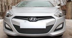 1 839 р. Сетка на бампер Russtal (черная) Hyundai I30 2 GD дорестайлинг универсал (2011-2015)  с доставкой в г. Пермь. Увеличить фотографию 6