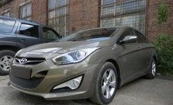 2 099 р. Сетка на бампер Russtal (черная) Hyundai I40 1 VF дорестайлинг седан (2011-2015)  с доставкой в г. Пермь. Увеличить фотографию 2