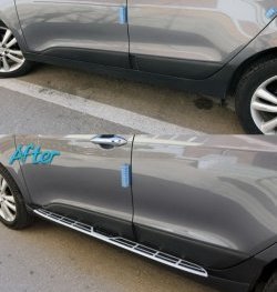 12 049 р. Пороги Original Design Style Hyundai IX35 LM дорестайлинг (2009-2013)  с доставкой в г. Пермь. Увеличить фотографию 3