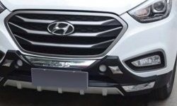 17 299 р. Накладка на передний бампер CT v2 Hyundai IX35 LM дорестайлинг (2009-2013) (Неокрашенная)  с доставкой в г. Пермь. Увеличить фотографию 2