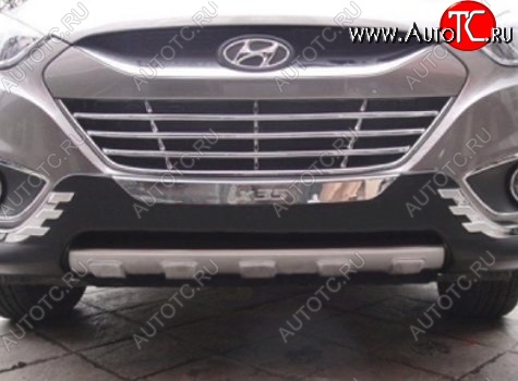 17 299 р. Накладка на передний бампер CT v2 Hyundai IX35 LM дорестайлинг (2009-2013) (Неокрашенная)  с доставкой в г. Пермь