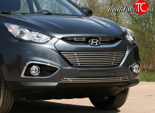 4 139 р. Декоративная вставка воздухозаборника нижнего Souz-96 Hyundai IX35 LM дорестайлинг (2009-2013)  с доставкой в г. Пермь