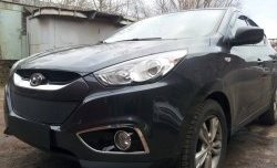 2 089 р. Сетка на бампер Russtal (черная) Hyundai IX35 LM дорестайлинг (2009-2013)  с доставкой в г. Пермь. Увеличить фотографию 2