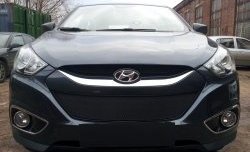 2 089 р. Сетка на бампер Russtal (черная) Hyundai IX35 LM дорестайлинг (2009-2013)  с доставкой в г. Пермь. Увеличить фотографию 3