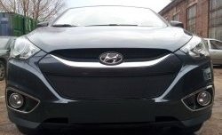 2 089 р. Сетка на бампер Russtal (черная) Hyundai IX35 LM дорестайлинг (2009-2013)  с доставкой в г. Пермь. Увеличить фотографию 4