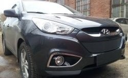 2 089 р. Сетка на бампер Russtal (черная) Hyundai IX35 LM дорестайлинг (2009-2013)  с доставкой в г. Пермь. Увеличить фотографию 6