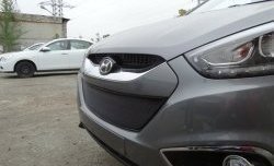 2 089 р. Сетка на бампер Russtal (черная) Hyundai IX35 LM дорестайлинг (2009-2013)  с доставкой в г. Пермь. Увеличить фотографию 10