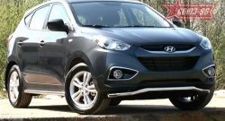 1 052 р. Защита переднего бампера одинарная Souz-96 (d60)  Hyundai IX35  LM (2009-2018) дорестайлинг, рестайлинг  с доставкой в г. Пермь. Увеличить фотографию 2