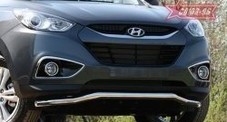 Защита переднего бампера одинарная Souz-96 (d60) Hyundai IX35  LM (2009-2018) дорестайлинг, рестайлинг