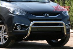12 914 р. Защита переднего бампера Souz-96 (d60)  Hyundai IX35  LM (2009-2018) дорестайлинг, рестайлинг  с доставкой в г. Пермь. Увеличить фотографию 2