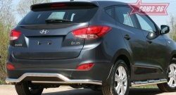 9 719 р. Защита заднего бампера Souz-96 (d60) Hyundai IX35 LM дорестайлинг (2009-2013)  с доставкой в г. Пермь. Увеличить фотографию 3