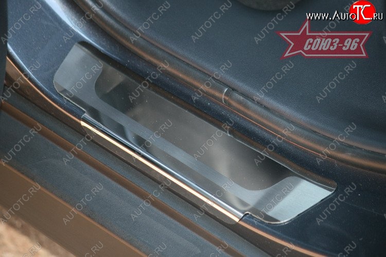 2 834 р. Накладки на внутренние пороги Souz-96 (без логотипа)  Hyundai IX35  LM (2009-2018) дорестайлинг, рестайлинг  с доставкой в г. Пермь