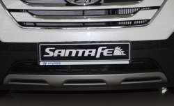 1 469 р. Сетка на бампер Russtal (черная) Hyundai Santa Fe DM дорестайлинг (2012-2016)  с доставкой в г. Пермь. Увеличить фотографию 3