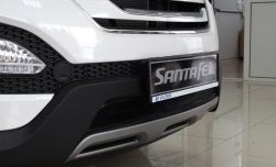 1 469 р. Сетка на бампер Russtal (черная) Hyundai Santa Fe DM дорестайлинг (2012-2016)  с доставкой в г. Пермь. Увеличить фотографию 4