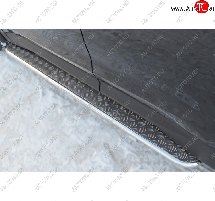 35 549 р. Широкая защита порогов SLITKOFF v3  Hyundai Santa Fe  DM (2012-2016) дорестайлинг  с доставкой в г. Пермь