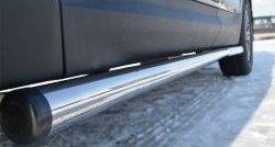 70 999 р. Защита порогов из круглой трубы диаметром 63 мм Russtal Hyundai Santa Fe DM дорестайлинг (2012-2016) (Защита порогов с со скосами на торцах (вариант 1))  с доставкой в г. Пермь. Увеличить фотографию 7