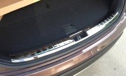 8 049 р. Металлический порожек в багажник автомобиля СТ Hyundai Santa Fe DM дорестайлинг (2012-2016)  с доставкой в г. Пермь. Увеличить фотографию 2