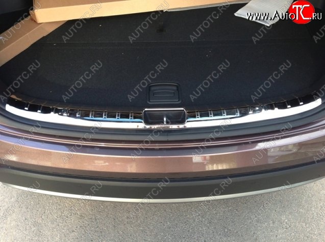 8 049 р. Металлический порожек в багажник автомобиля СТ Hyundai Santa Fe DM дорестайлинг (2012-2016)  с доставкой в г. Пермь