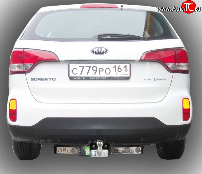 9 749 р. Фаркоп Лидер Плюс (с нерж. пластиной)  Hyundai Santa Fe  DM (2012-2016) дорестайлинг (Без электропакета)  с доставкой в г. Пермь
