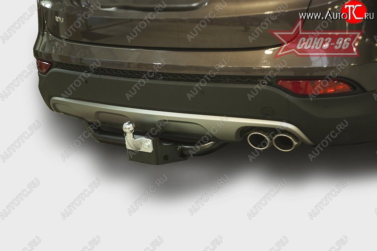8 027 р. Фаркоп Souz-96 Hyundai Santa Fe DM дорестайлинг (2012-2016) (бензиновый двигатель)  с доставкой в г. Пермь