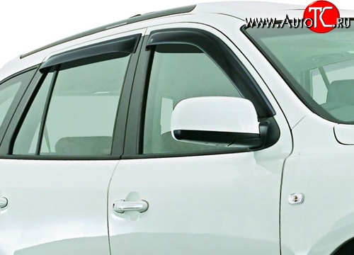 746 р. Дефлекторы окон (ветровики) Novline 4 шт  Hyundai Santa Fe  CM (2006-2009) дорестайлинг  с доставкой в г. Пермь