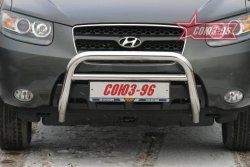 Защита переднего бампера Souz-96 (d60) Hyundai Santa Fe  CM (2006-2009) дорестайлинг
