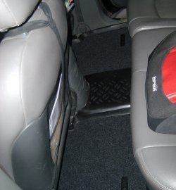 1 899 р. Комплект ковриков в салон Aileron 4 шт. (полиуретан, покрытие Soft)  Hyundai Santa Fe  CM (2006-2009) дорестайлинг  с доставкой в г. Пермь. Увеличить фотографию 3