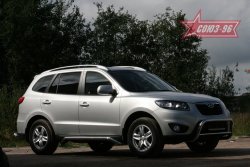 Защита порогов Souz-96 (d60) Hyundai Santa Fe CM рестайлинг (2009-2012)