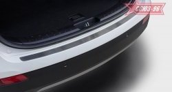 Накладка на задний бампер Souz-96 Hyundai Grand Santa Fe  1 DM (2013-2016) дорестайлинг