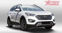 Декоративный элемент воздухозаборника Souz-96 (d10) Hyundai Grand Santa Fe  1 DM (2013-2016) дорестайлинг