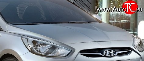 10 199 р. Капот Стандартный Hyundai Solaris RBr седан дорестайлинг (2010-2014) (Окрашенный)  с доставкой в г. Пермь